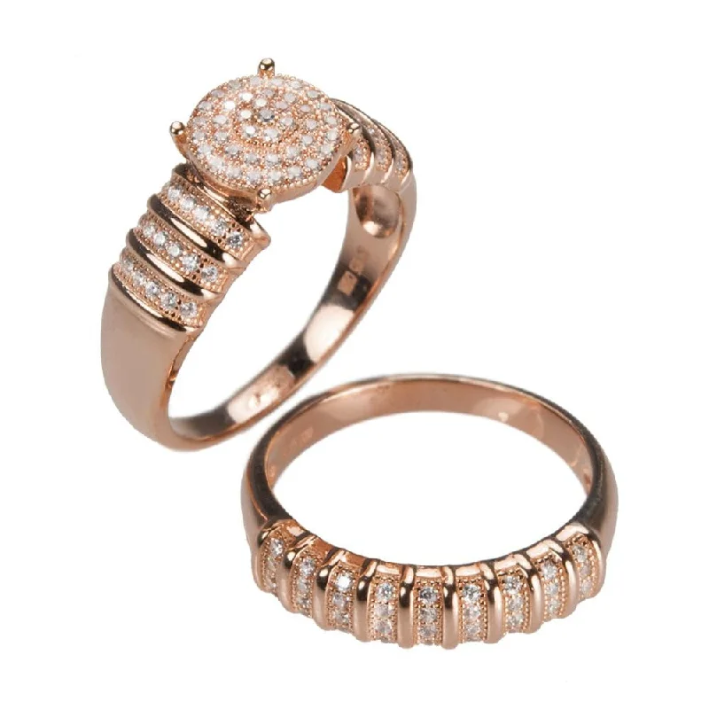 Interlocking Band Women's Rings in White Gold for a Modern DesignDiana Duo Ring