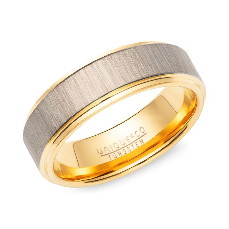 Men's oxidized silver rings for an antique lookUnique & Co Flat Shaped Mixed Metal Tungsten Ring Men's oxidized silver rings for an antique lookUnique & Co Flat Shaped Mixed Metal Tungsten Ring