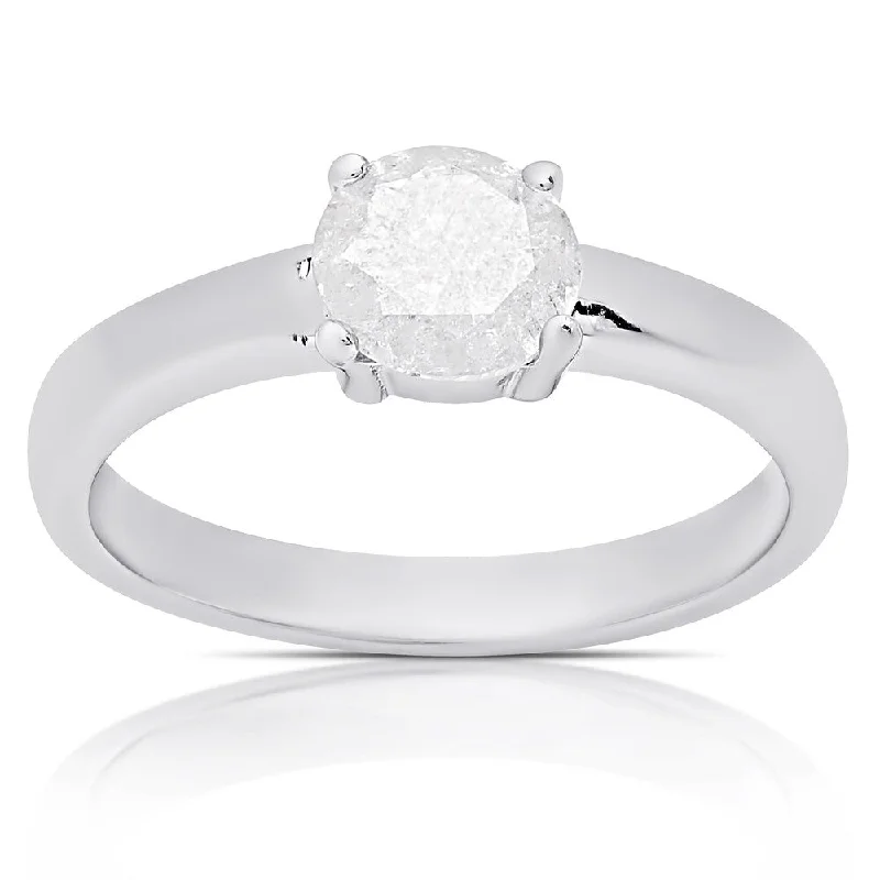 Cathedral - Style Women's Diamond Rings with a Raised Center Setting and Elaborate MetalworkFinesque Sterling Silver 1ct TDW Diamond Solitaire Ring Cathedral - Style Women's Diamond Rings with a Raised Center Setting and Elaborate MetalworkFinesque Sterling Silver 1ct TDW Diamond Solitaire Ring