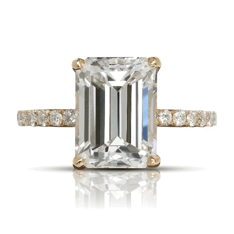 Princess - Cut Women's Diamond Rings in White Gold with a High - Clarity Diamond for a Modern LookKENNEDY 4 CARAT EMERALD CUT D COLOR VVS2 CLARITY DIAMOND ENGAGEMENT RING 18K ROSE GOLD GIA CERTIFIED 4 CT D VVS2 BY MIKE NEKTA Princess - Cut Women's Diamond Rings in White Gold with a High - Clarity Diamond for a Modern LookKENNEDY 4 CARAT EMERALD CUT D COLOR VVS2 CLARITY DIAMOND ENGAGEMENT RING 18K ROSE GOLD GIA CERTIFIED 4 CT D VVS2 BY MIKE NEKTA