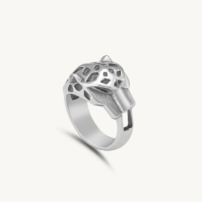 Men's high - quality handmade rings for artisanal appealLeopard Men's Ring