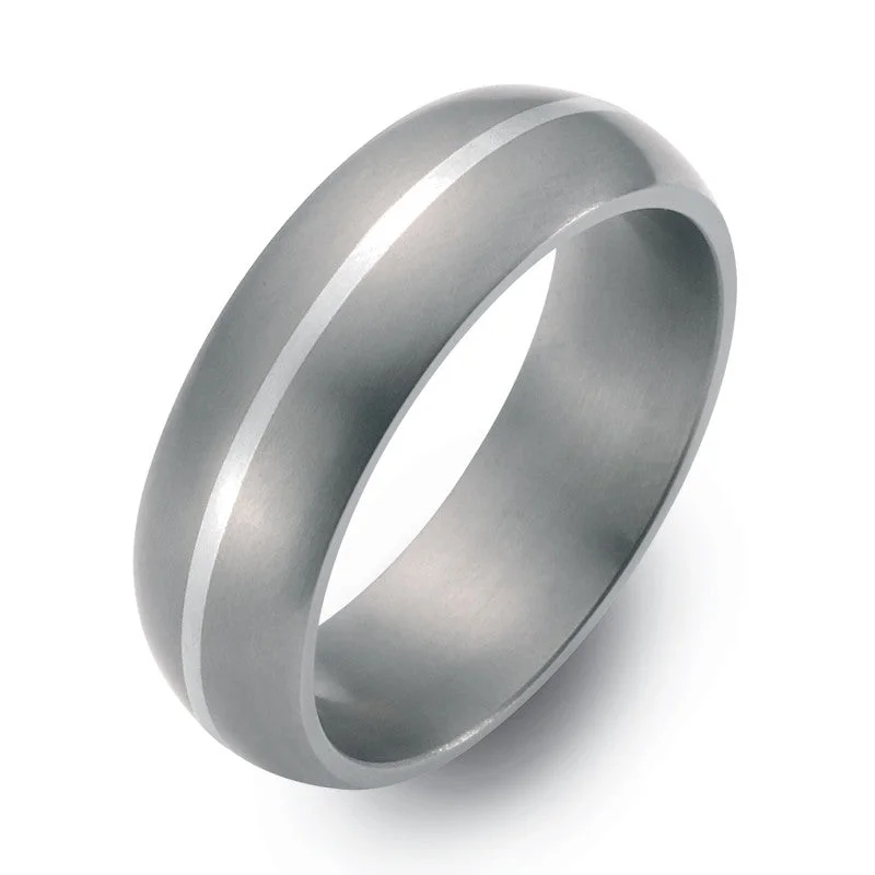 Titanium Rings with a Frosted - Finish Surface for a Modern Aesthetic50909-01 TeNo Titanium Ring Titanium Rings with a Frosted - Finish Surface for a Modern Aesthetic50909-01 TeNo Titanium Ring