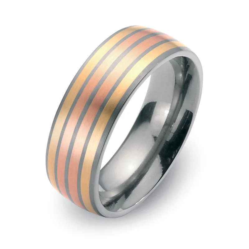 Titanium Rings with a Star - Shaped Gemstone Setting for a Celestial Theme50965-01 TeNo Titanium Ring Titanium Rings with a Star - Shaped Gemstone Setting for a Celestial Theme50965-01 TeNo Titanium Ring