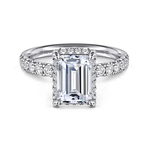 Men's Turquoise Engagement Rings in 925 Silver with a Southwestern - Inspired BandTalisa - 14K White Gold Emerald Cut Hidden Halo Diamond Engagement Ring (Setting Only) Men's Turquoise Engagement Rings in 925 Silver with a Southwestern - Inspired BandTalisa - 14K White Gold Emerald Cut Hidden Halo Diamond Engagement Ring (Setting Only)