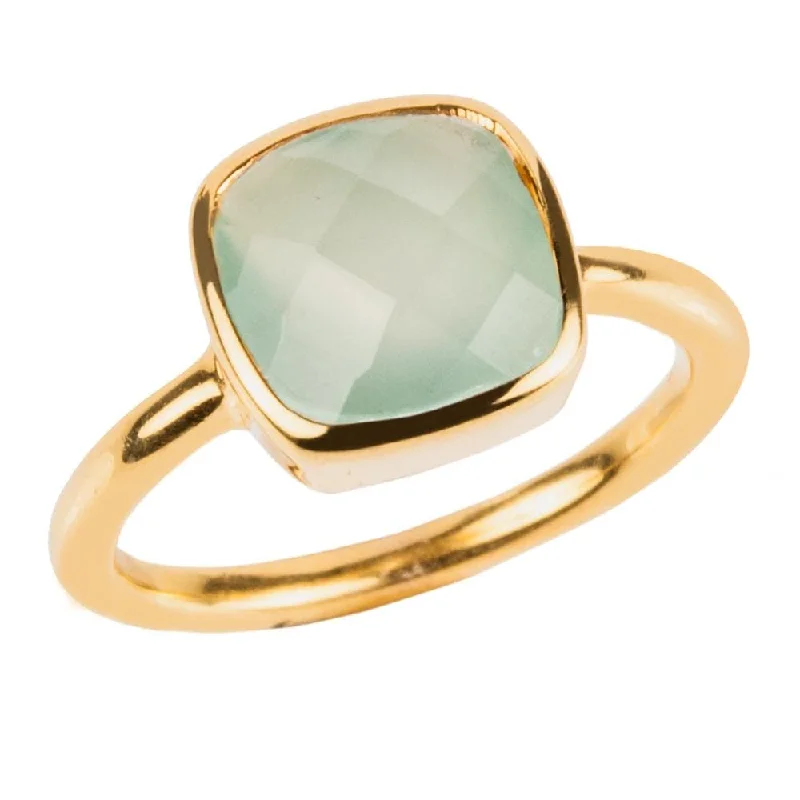 Adjustable Ring Sizes for Women's Rings in Stainless SteelDream Gems Ring Green Quartz