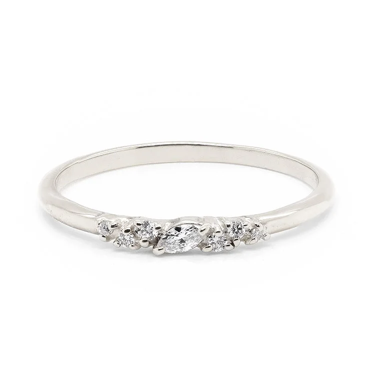 Women's Diamond Rings with Opal Inlays and Diamond Accents for a Mysterious and Iridescent LookMarquise Cluster | diamond Women's Diamond Rings with Opal Inlays and Diamond Accents for a Mysterious and Iridescent LookMarquise Cluster | diamond