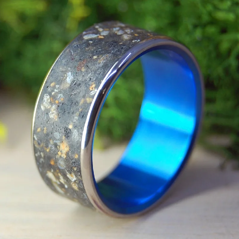 Men's citrine - studded rings for a sunny yellow shadeVolcanoes Of Patagonia | Men's Argentina Patagonia Beach Sand, Lava & Titanium Wedding Ring Men's citrine - studded rings for a sunny yellow shadeVolcanoes Of Patagonia | Men's Argentina Patagonia Beach Sand, Lava & Titanium Wedding Ring