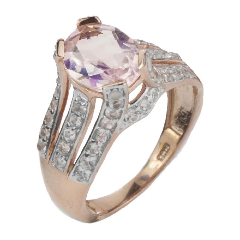 Stackable Gemstone Rings for Women in Amethyst, Sapphire, and EmeraldBlush Rose Ring Stackable Gemstone Rings for Women in Amethyst, Sapphire, and EmeraldBlush Rose Ring