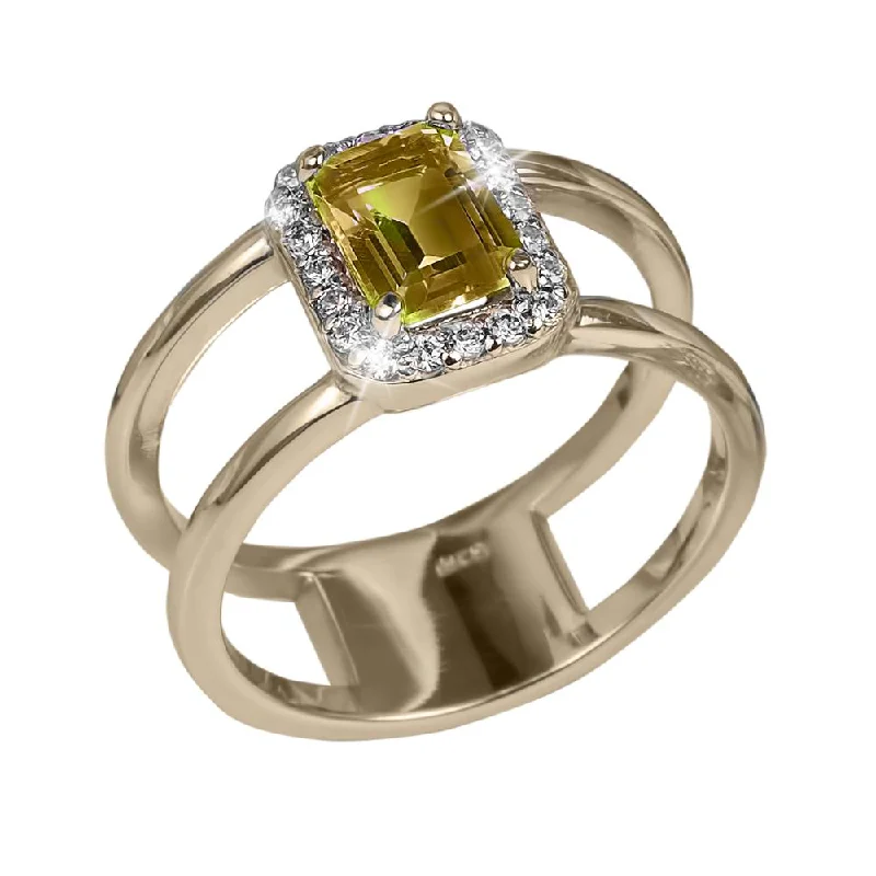 Magnetic Clasp Women's Rings for Easy Wearing and RemovalDestiny Citrine Ring