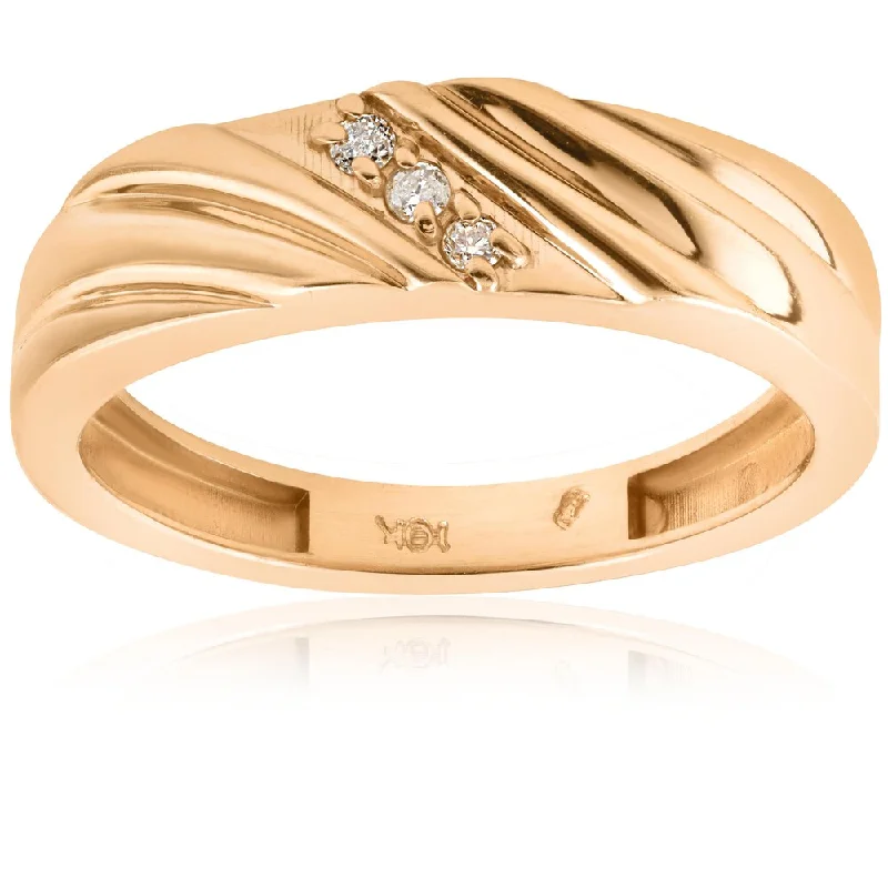 Three - Stone Women's Diamond Rings Symbolizing Past, Present, and Future with Emerald - Cut Diamonds14k Yellow Gold Mens Diamond Wedding Anniversary Ring (I/J, I2-I3) - White Three - Stone Women's Diamond Rings Symbolizing Past, Present, and Future with Emerald - Cut Diamonds14k Yellow Gold Mens Diamond Wedding Anniversary Ring (I/J, I2-I3) - White