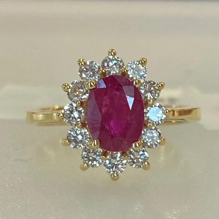 Open - Band Fashion Rings in Sterling Silver with Gemstone InlaysRuby and Diamond Ring Open - Band Fashion Rings in Sterling Silver with Gemstone InlaysRuby and Diamond Ring