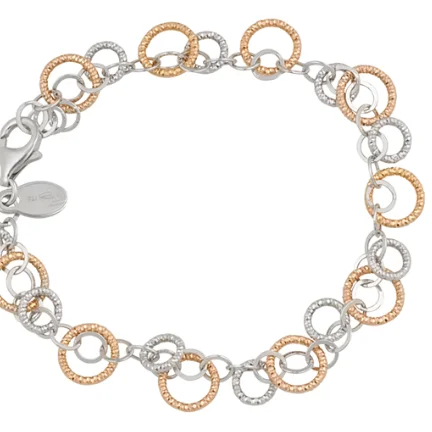 Magnetic Fashion Rings in Stainless Steel with a Modern, Interlocking DesignRose Sparkle Ring Bracelet Magnetic Fashion Rings in Stainless Steel with a Modern, Interlocking DesignRose Sparkle Ring Bracelet