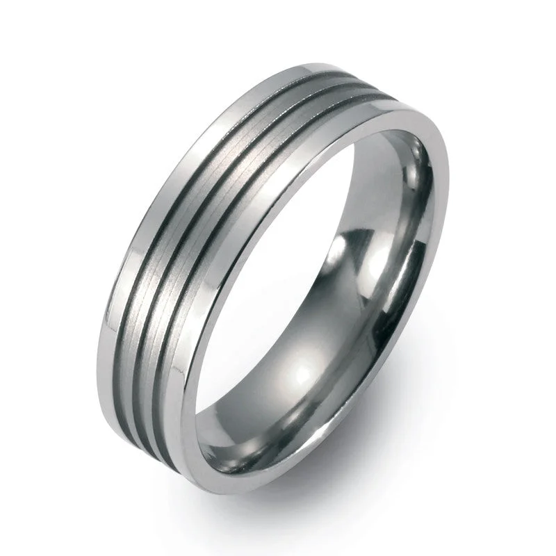 Stackable Titanium Rings with Different Widths and Textures50982-01 TeNo Titanium Ring Stackable Titanium Rings with Different Widths and Textures50982-01 TeNo Titanium Ring