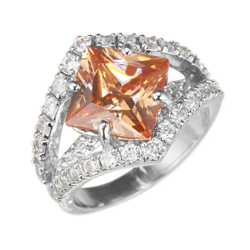Interlocking Band Women's Rings in White Gold for a Modern DesignNorth Star Ring