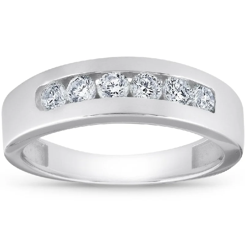 Vintage - Style Women's Diamond Rings with Floral - Engraved Bands and Multiple Diamond Accents14k White Gold 1 Ct TDW Diamond Mens Wedding Ring High Polished Channel Set Mans Band Vintage - Style Women's Diamond Rings with Floral - Engraved Bands and Multiple Diamond Accents14k White Gold 1 Ct TDW Diamond Mens Wedding Ring High Polished Channel Set Mans Band