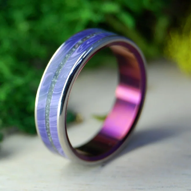 Gothic - Style Women's Rings with Black Onyx and Silver SkullsAVON CHAROITE | Beach Sand & Charoite Stone Titanium Wedding Ring Gothic - Style Women's Rings with Black Onyx and Silver SkullsAVON CHAROITE | Beach Sand & Charoite Stone Titanium Wedding Ring