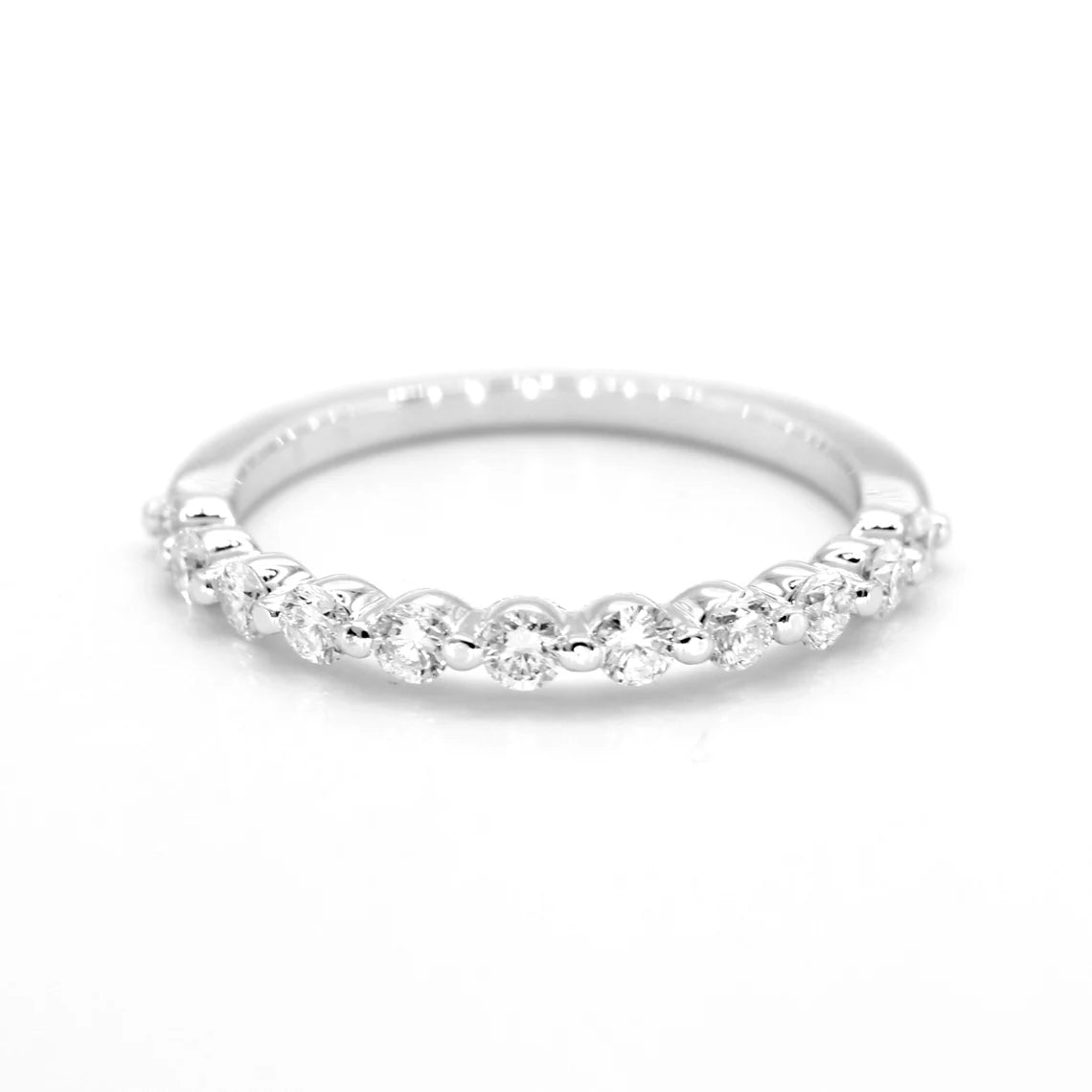 Anniversary rings with a diamond - and - moonstone combination0.40 ct. Round Diamond Wedding Band, Delicate Floating Design Diamond Ring Anniversary rings with a diamond - and - moonstone combination0.40 ct. Round Diamond Wedding Band, Delicate Floating Design Diamond Ring