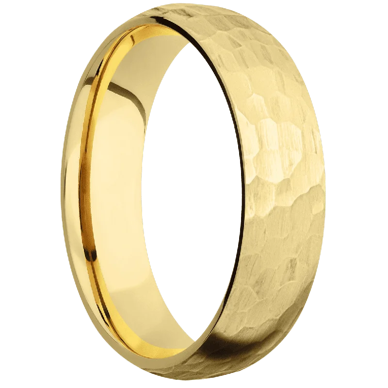 Men's classic silver wedding rings with simple bands14K Yellow Gold + Hammer Finish Men's classic silver wedding rings with simple bands14K Yellow Gold + Hammer Finish