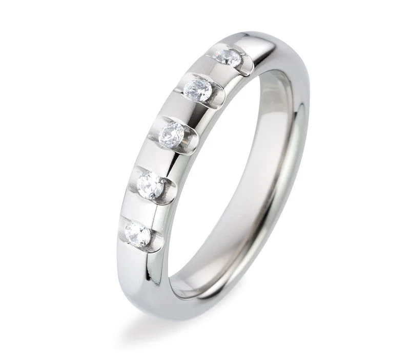Women's Titanium Promise Rings with a Delicate Filigree Design52435-01 TeNo Titanium Ring Women's Titanium Promise Rings with a Delicate Filigree Design52435-01 TeNo Titanium Ring