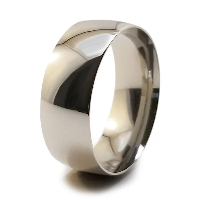 Men's hematite - ring for a metallic gray lusterLunar Eclipse Stealth Titanium Ring