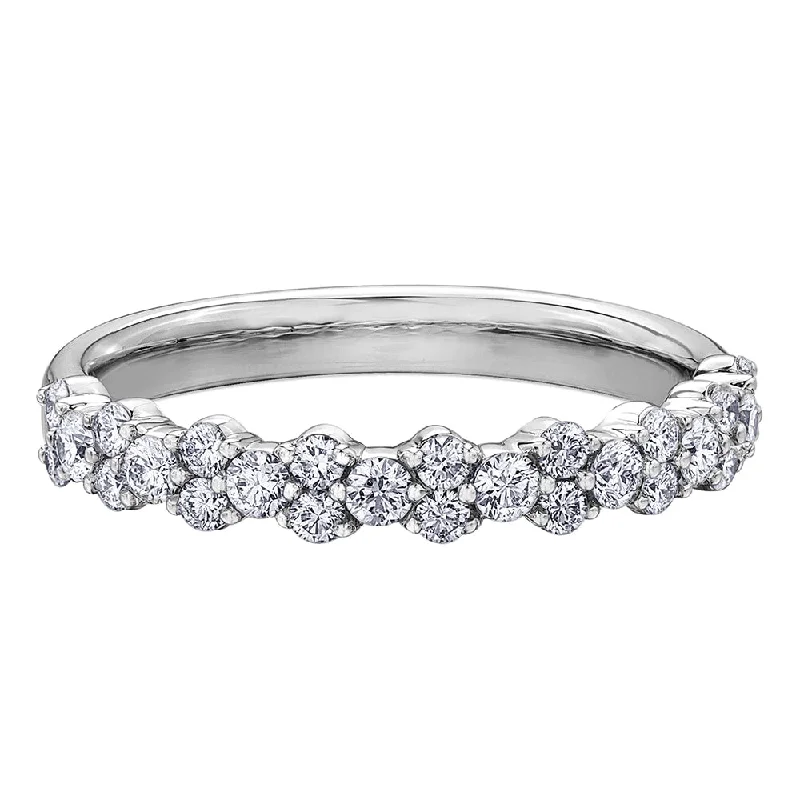 Anniversary rings with a channel - set diamond for a smooth lookEternal Flames Diamond Wedding Band Anniversary rings with a channel - set diamond for a smooth lookEternal Flames Diamond Wedding Band