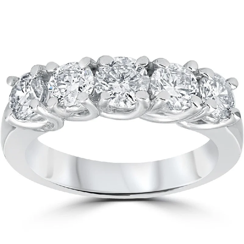 Vintage - Style Women's Diamond Rings with Floral - Engraved Bands and Multiple Diamond Accents14k White Gold 1 1/2ct TDW Diamond Wedding Ring Vintage - Style Women's Diamond Rings with Floral - Engraved Bands and Multiple Diamond Accents14k White Gold 1 1/2ct TDW Diamond Wedding Ring