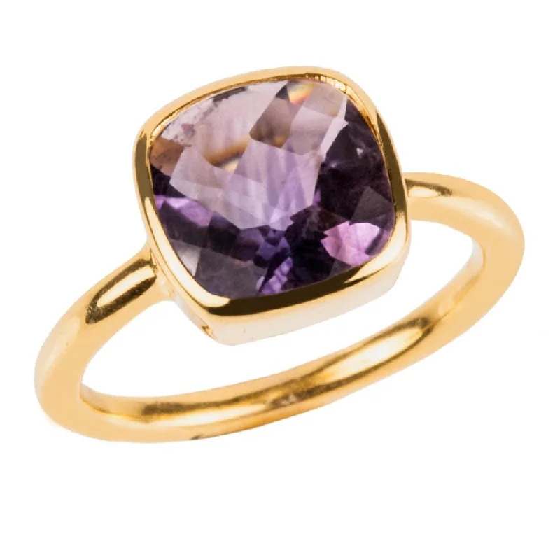 Gothic - Style Women's Rings with Black Onyx and Silver SkullsDream Gems Ring Amethyst Purple Gothic - Style Women's Rings with Black Onyx and Silver SkullsDream Gems Ring Amethyst Purple