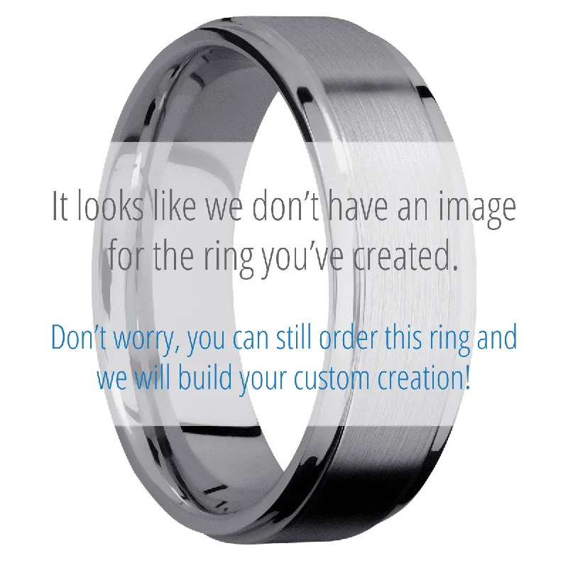 Men's adjustable - size rings for a perfect fitTantalum with Satin , Polish Finish and Crimson Inlay Men's adjustable - size rings for a perfect fitTantalum with Satin , Polish Finish and Crimson Inlay