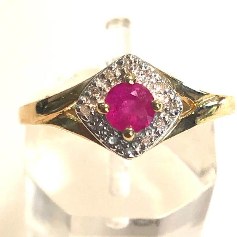 Fashion Rings with Initial Charms in Silver - Plated Metal for a Custom AccessorySplit Shank Ruby and Diamond Ring Fashion Rings with Initial Charms in Silver - Plated Metal for a Custom AccessorySplit Shank Ruby and Diamond Ring