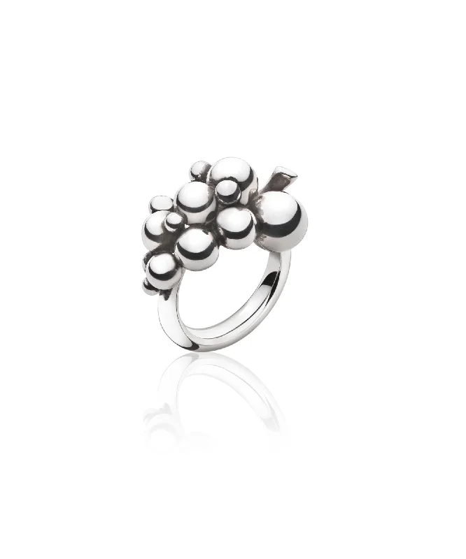 Women's Rings with Hidden Compartments for Secret KeepsakesSmall Moonlight Grapes Silver Ring Women's Rings with Hidden Compartments for Secret KeepsakesSmall Moonlight Grapes Silver Ring