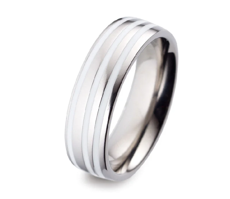 Titanium Rings with a LED - Embedded Feature for a High - Tech Look52291-04 TeNo Titanium Ring Titanium Rings with a LED - Embedded Feature for a High - Tech Look52291-04 TeNo Titanium Ring