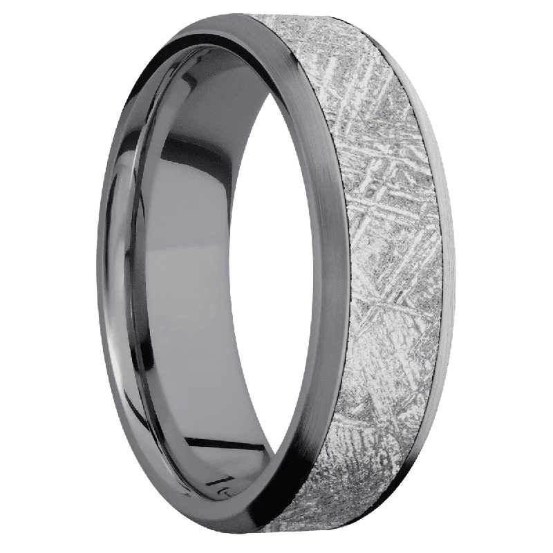 Men's infinity - symbol rings for a romantic meaningTantalum + Polish , Satin Finish