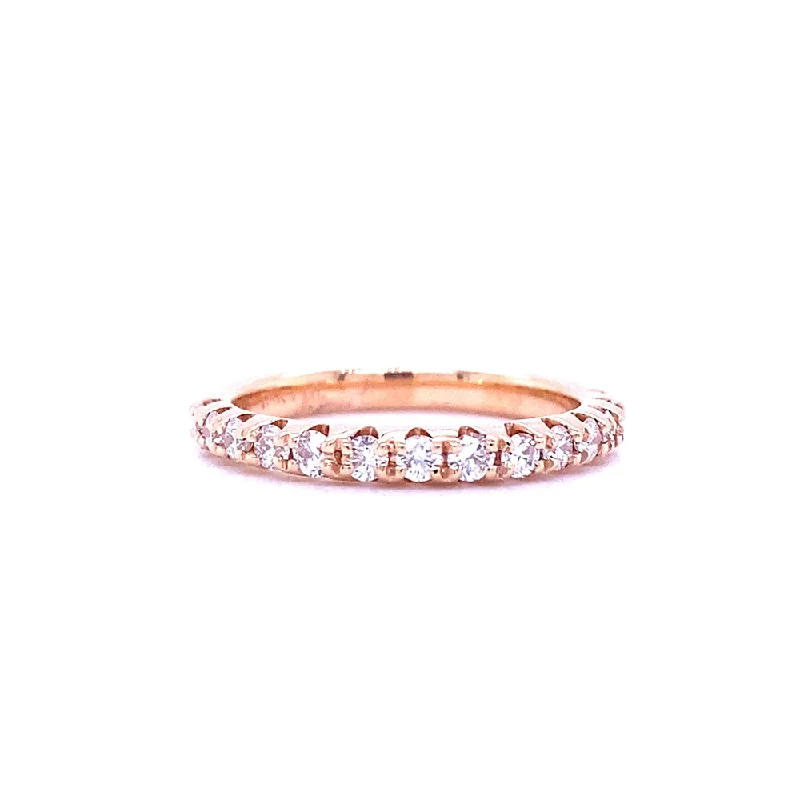 Anniversary rings with a diamond - and - sugilite combinationJulianna Half Eternity Diamond Band Anniversary rings with a diamond - and - sugilite combinationJulianna Half Eternity Diamond Band
