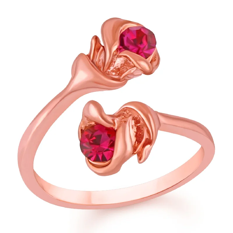 Chunky double finger rings for a bold and chunky lookBlooming Rose Adjustable Finger ring Chunky double finger rings for a bold and chunky lookBlooming Rose Adjustable Finger ring