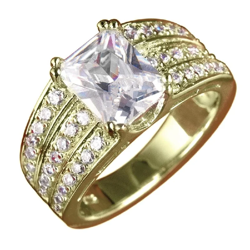 Enamel - Coated Women's Rings in Bright, Bold ColorsPrincess Ring (Gold)