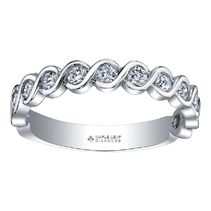 Custom - designed anniversary rings with personalized engravingsCanadian Diamond Tides of Love Band Custom - designed anniversary rings with personalized engravingsCanadian Diamond Tides of Love Band
