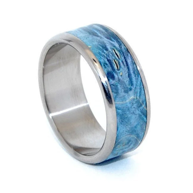 Women's Rings with Birthstones for a Personalized TouchAll We See | Men's Blue Box Elder Wood & Titanium Wedding Ring Women's Rings with Birthstones for a Personalized TouchAll We See | Men's Blue Box Elder Wood & Titanium Wedding Ring