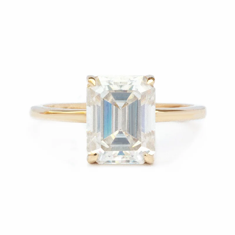 Women's Solitaire Diamond Rings with Round - Cut Diamonds and Platinum Settings for an Elegant EngagementEmerald Cut Solitaire Diamond Engagement Ring - Demi Women's Solitaire Diamond Rings with Round - Cut Diamonds and Platinum Settings for an Elegant EngagementEmerald Cut Solitaire Diamond Engagement Ring - Demi