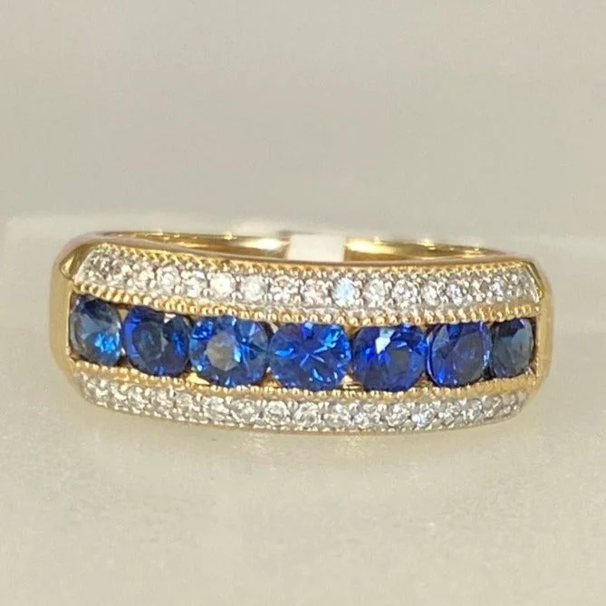 LED - Lit Fashion Rings in Plastic with Color - Changing Effects for a Futuristic LookSapphire and Diamond Band LED - Lit Fashion Rings in Plastic with Color - Changing Effects for a Futuristic LookSapphire and Diamond Band