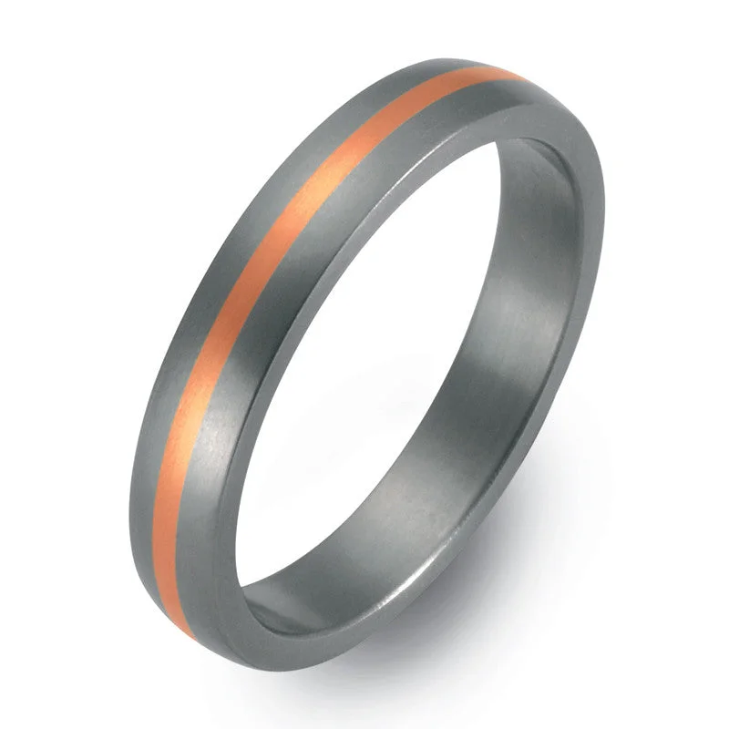 Titanium Rings with Mother - of - Pearl Inlays for an Elegant Touch50103-02 TeNo Titanium Ring Titanium Rings with Mother - of - Pearl Inlays for an Elegant Touch50103-02 TeNo Titanium Ring