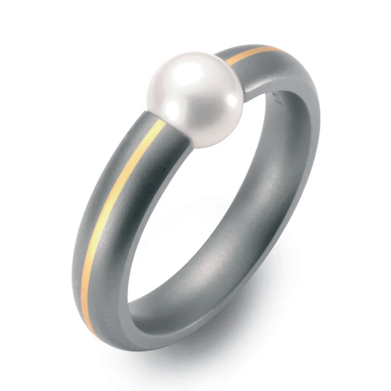 Titanium Rings with a Frosted - Finish Surface for a Modern Aesthetic51069-01 TeNo Titanium Ring Titanium Rings with a Frosted - Finish Surface for a Modern Aesthetic51069-01 TeNo Titanium Ring
