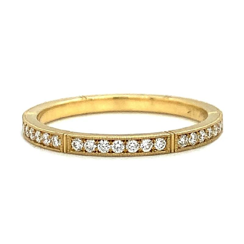 Women's Diamond Rings with Side - Stone Pave Setting for a Sparkling and Continuous ShineDiamond Wedding Band - "Round Isabella" Women's Diamond Rings with Side - Stone Pave Setting for a Sparkling and Continuous ShineDiamond Wedding Band - "Round Isabella"