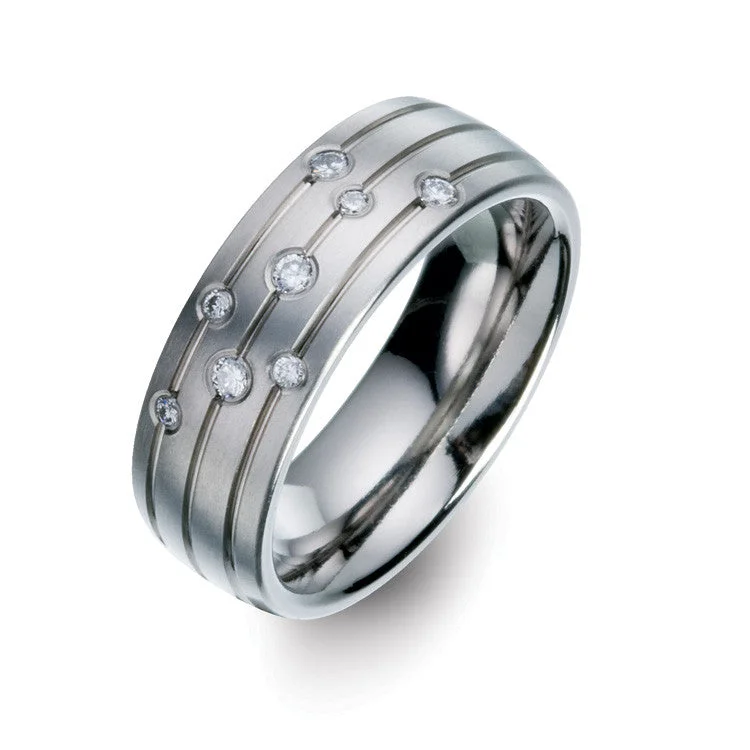Antique - Look Titanium Rings with an Aged Patina Finish51650-02 TeNo Titanium Ring Antique - Look Titanium Rings with an Aged Patina Finish51650-02 TeNo Titanium Ring
