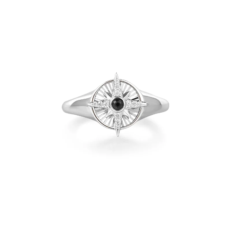 Enamel - Coated Fashion Rings in Bright Colors with Animal - Print PatternsAnia Haie Silver Star Signet Ring R059-06H Enamel - Coated Fashion Rings in Bright Colors with Animal - Print PatternsAnia Haie Silver Star Signet Ring R059-06H