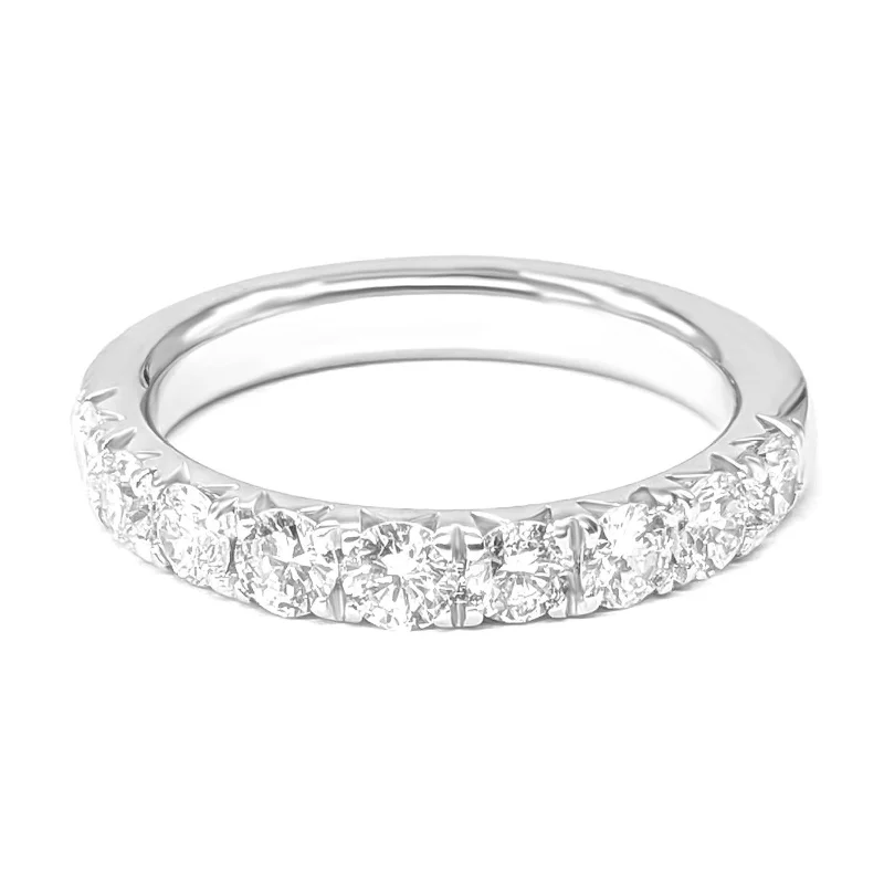 Infinity - symbol anniversary rings for eternal love1.00 ct. French Pave Set Round Diamond Wedding Band Infinity - symbol anniversary rings for eternal love1.00 ct. French Pave Set Round Diamond Wedding Band