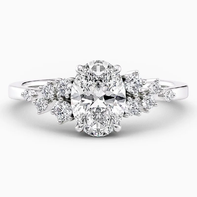 Men's Turquoise Engagement Rings in 925 Silver with a Southwestern - Inspired Band1.20 Carat Oval Cut Snowdrift Natural Diamond Engagement Ring GIA Certified Men's Turquoise Engagement Rings in 925 Silver with a Southwestern - Inspired Band1.20 Carat Oval Cut Snowdrift Natural Diamond Engagement Ring GIA Certified