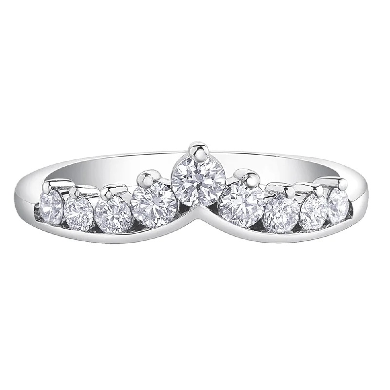 Sterling silver anniversary rings featuring heart - shaped cutoutsTiara Inspired Diamond Band Sterling silver anniversary rings featuring heart - shaped cutoutsTiara Inspired Diamond Band