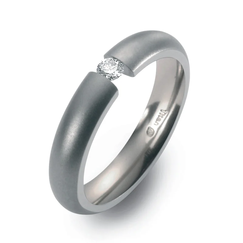 Black Titanium Rings with a Matte Coating for a Sleek Look50784-05 TeNo Titanium Ring Black Titanium Rings with a Matte Coating for a Sleek Look50784-05 TeNo Titanium Ring