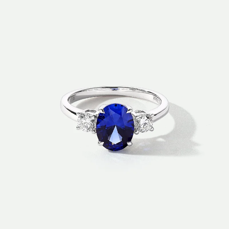 Vintage - Reproduction Fashion Rings in Bronze with Cameo - Style MedallionsEllison | 9ct White Gold 0.33ct tw Lab Grown Diamond and Created Sapphire Ring Vintage - Reproduction Fashion Rings in Bronze with Cameo - Style MedallionsEllison | 9ct White Gold 0.33ct tw Lab Grown Diamond and Created Sapphire Ring