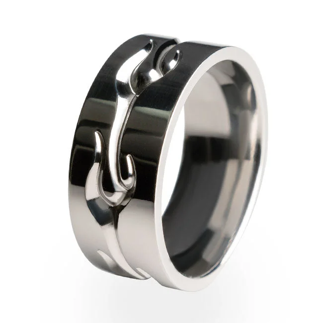 Men's Celtic - pattern rings with intricate designsVoodoo Titanium Ring